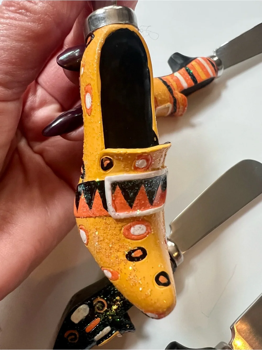 Halloween Witch Boots Cheese Spreaders Set